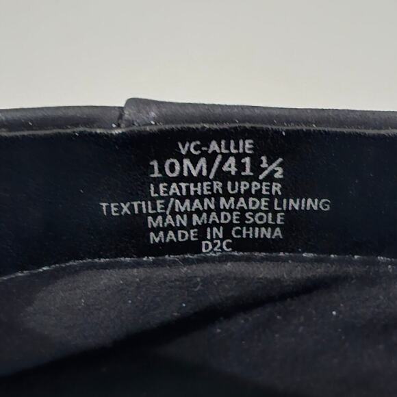 NEW Vince Camuto Allie Ankle Bootie Womens 10  Black Leather Western Block Heel - Picture 13 of 14